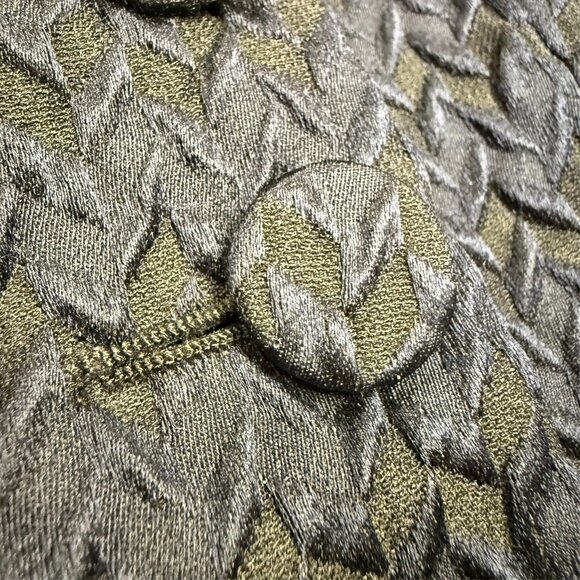 Giorgio Armani Wool & Silk Blazer Textured Blue Velvet Lining Made in Italy 40 - Picture 3 of 9